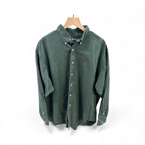 Polo by Ralph Lauren Men's Forest Green Button Down Shirt Size XXL